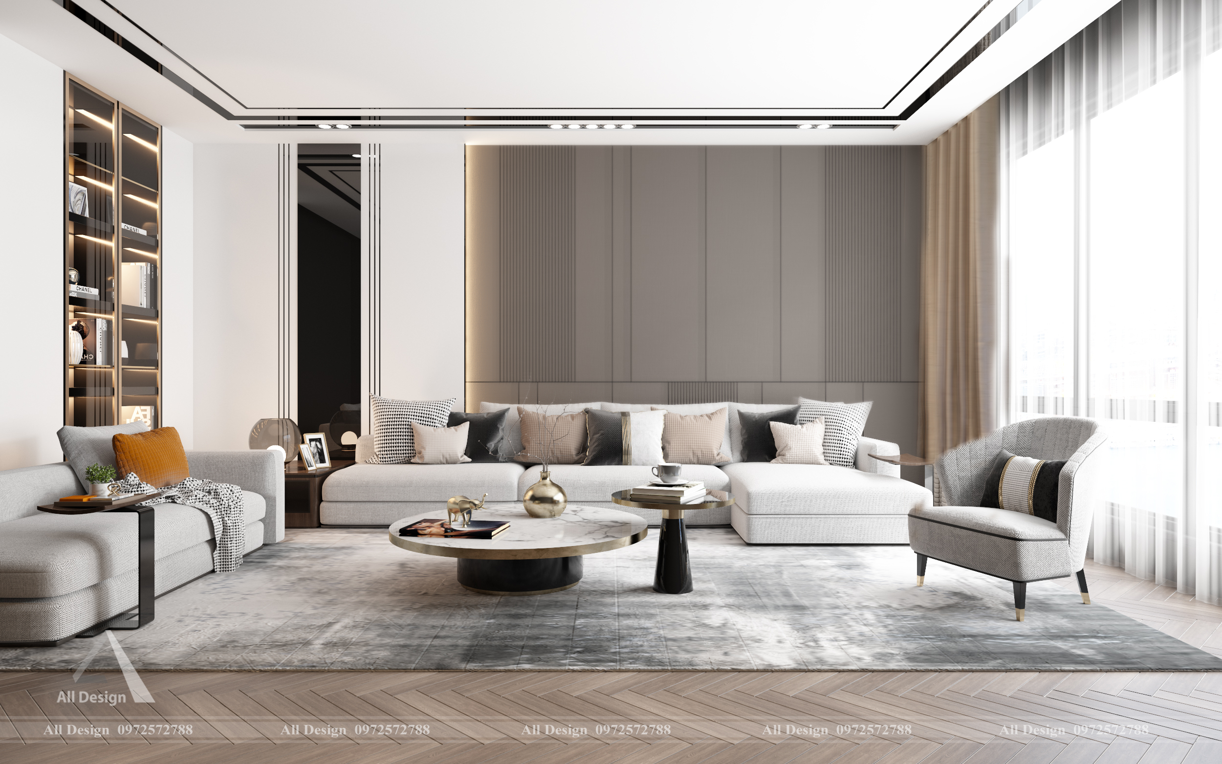 Dự án thiết kế & thi công nội thất chung cư Trinity Tower 